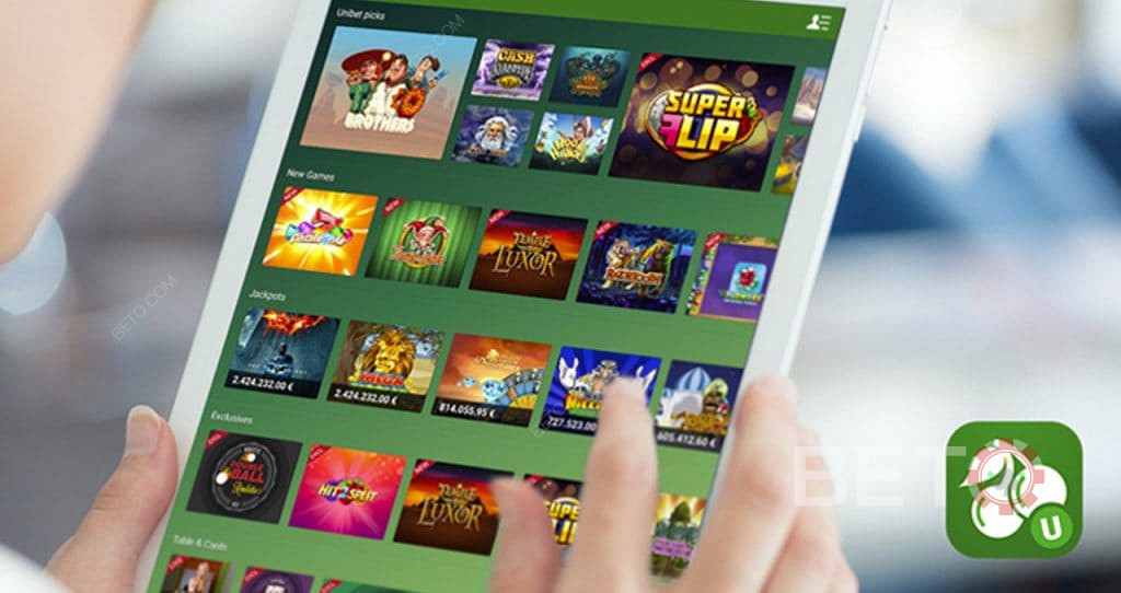 العب Unibet أثناء التنقل على هاتفك الذكي أو جهازك اللوحي
