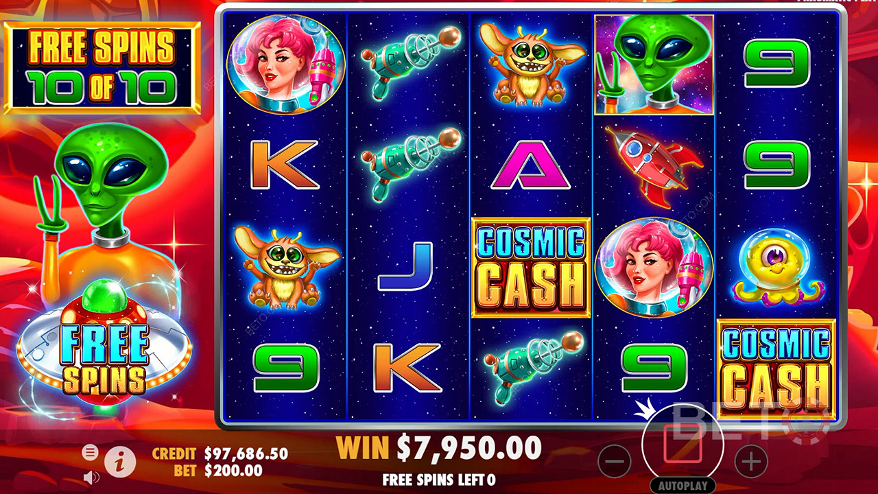 Cosmic Cash اللعب المجاني