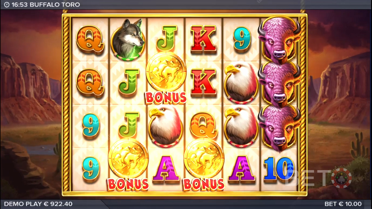 3 أو أكثر من رموز المكافآت ستؤدي إلى جولة مكافأة Free Spins