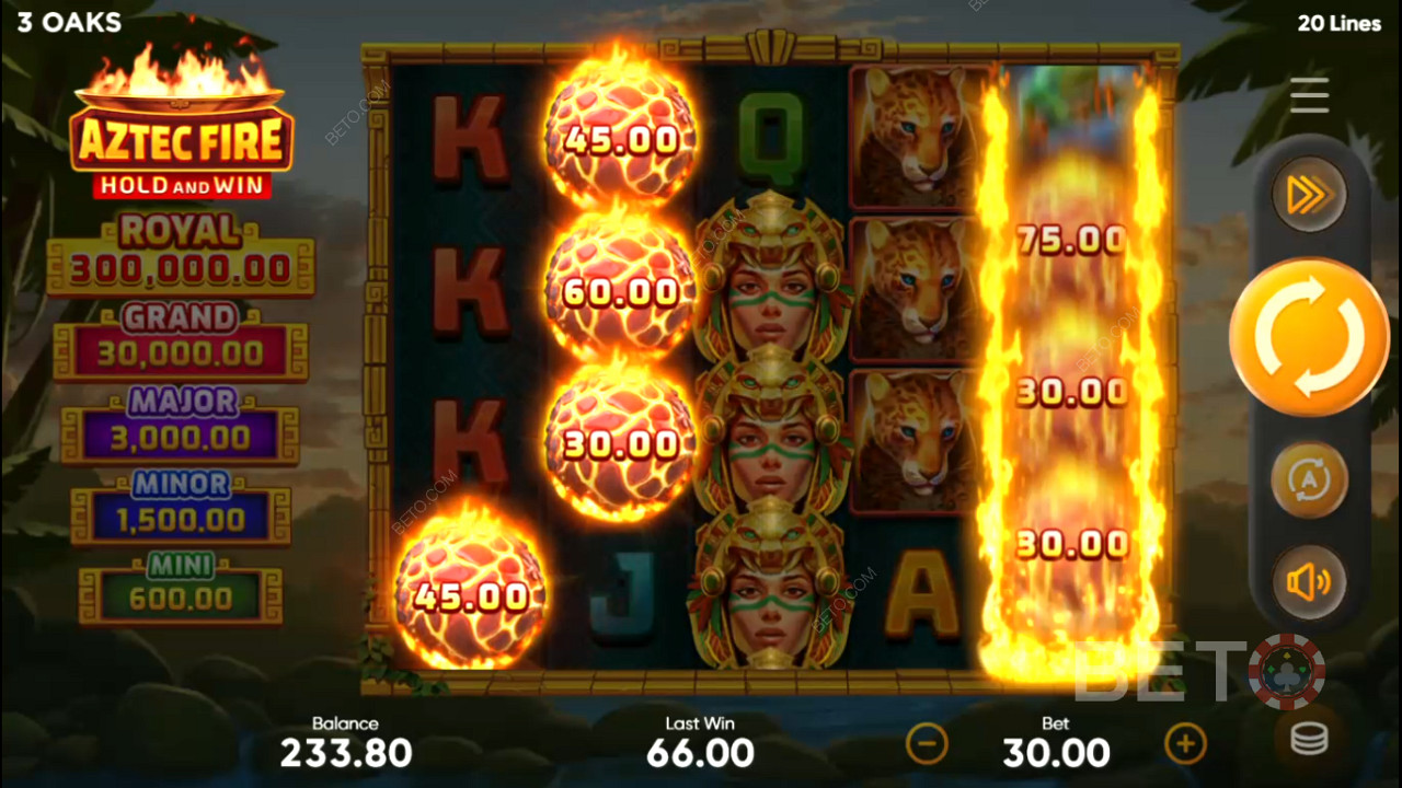 ضع 6 رموز إضافية أو أكثر لبدء جولة Respins