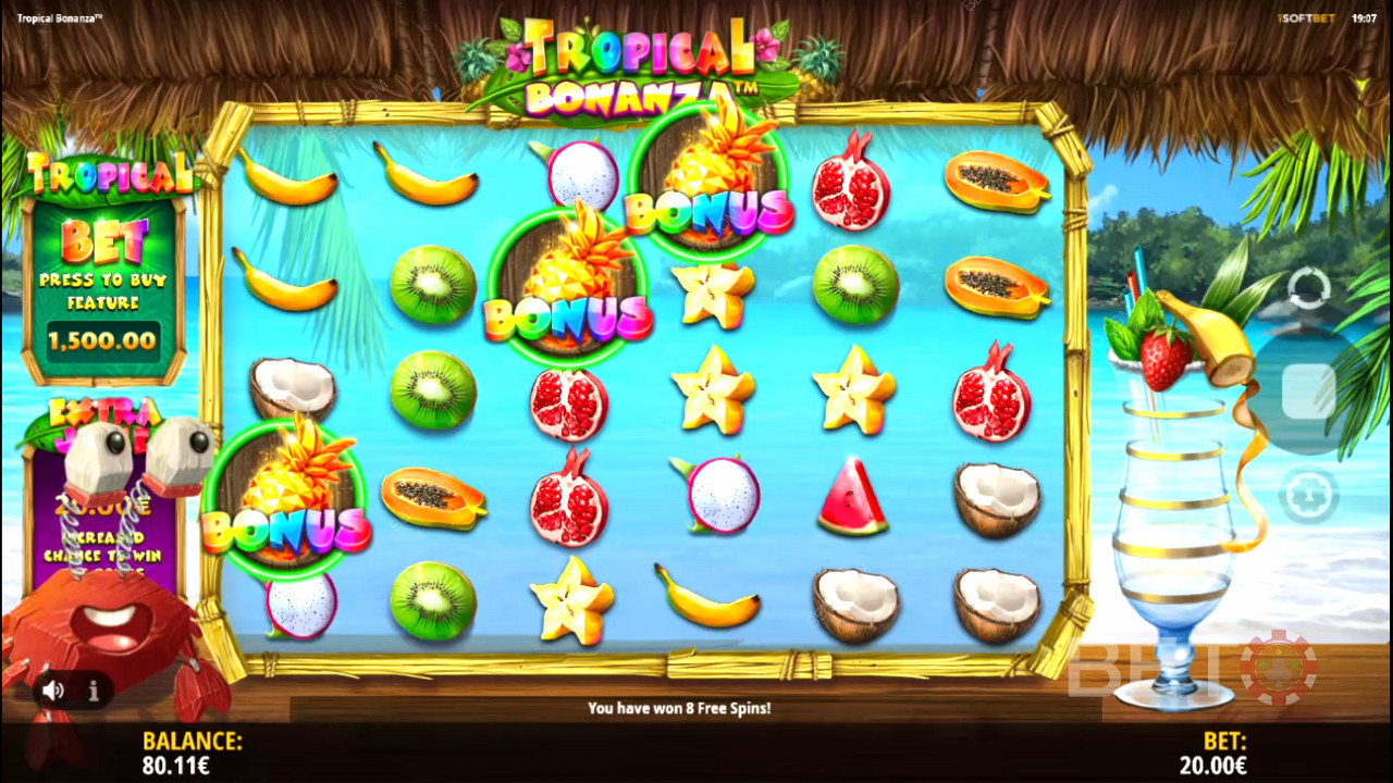 سيظهر السيد كراب للإشارة إلى فوز كبير أو إطلاق Free Spins