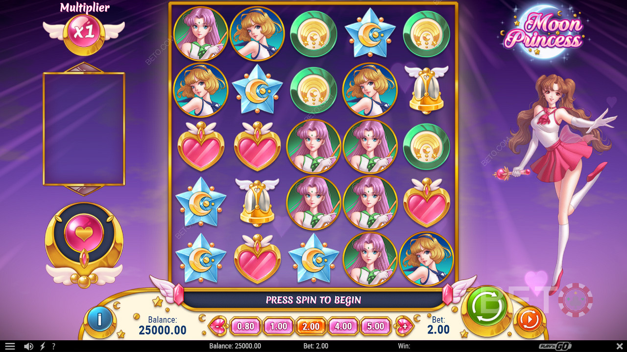 استمتع بموضوع لطيف وجذاب في فتحة Moon Princess