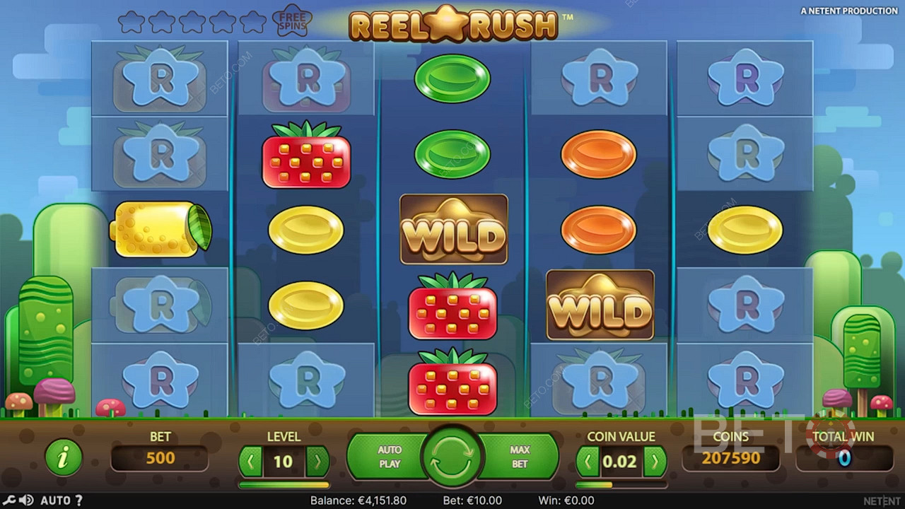 استمتع بتصميم فريد في فتحة Reel Rush