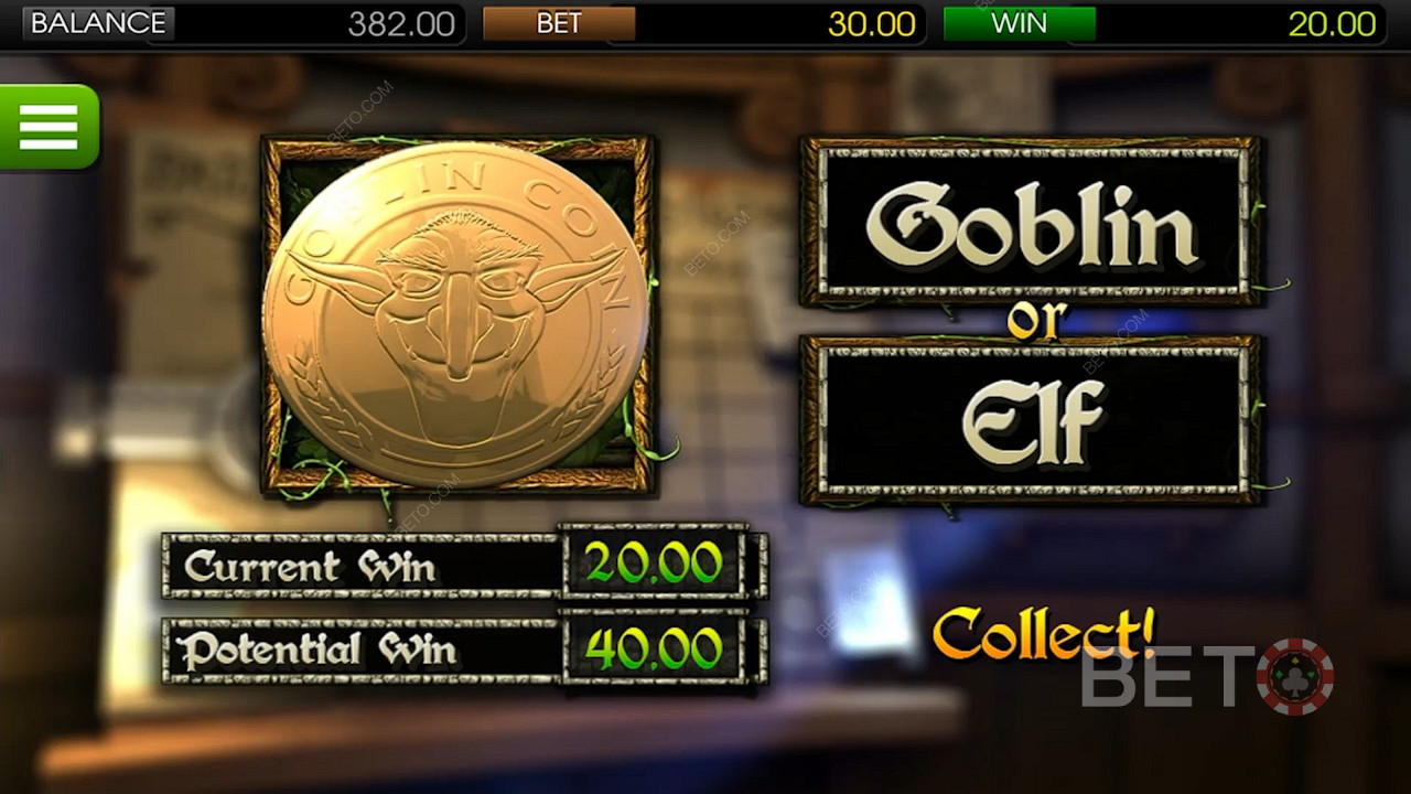 يبدأ نطاق المراهنة على Greedy Goblins من 0.02 يورو ويصل إلى حد أقصى يبلغ 150 يورو