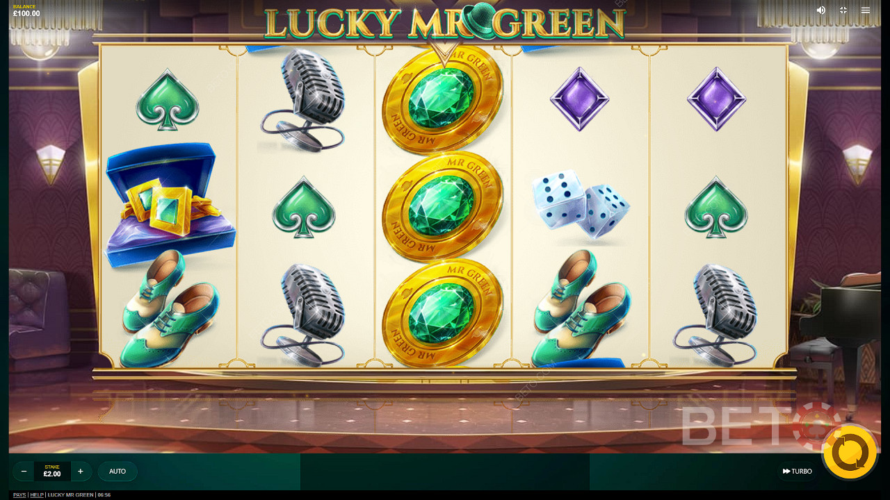 استمتع بتجربة فريدة تتضمن سمة كلاسيكية في فتحة الفيديو Lucky Mr Green
