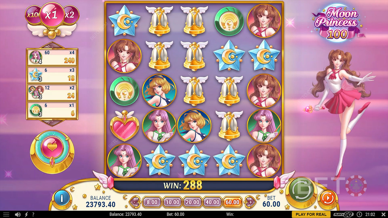 مراجعة أميرات القمر 100 من BETO Slots