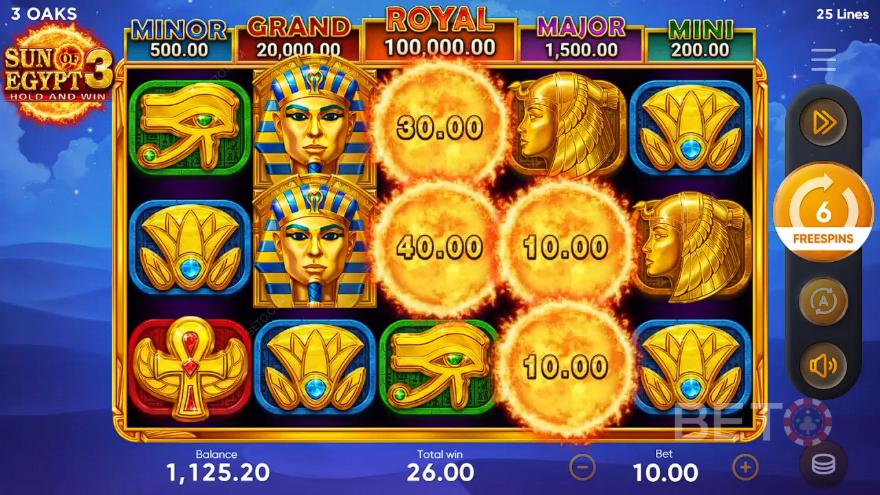 مراجعة شمس مصر 3 من بيتو سلوتس BETO Slots