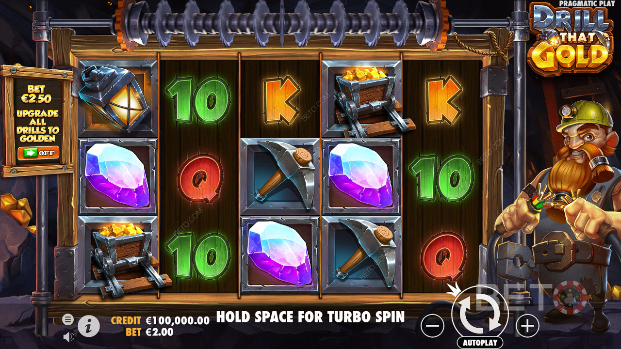 مراجعة Drill That Gold من BETO Slots