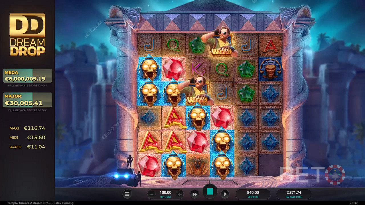 مراجعة Temple Tumble 2 من قِبل BETO Slots