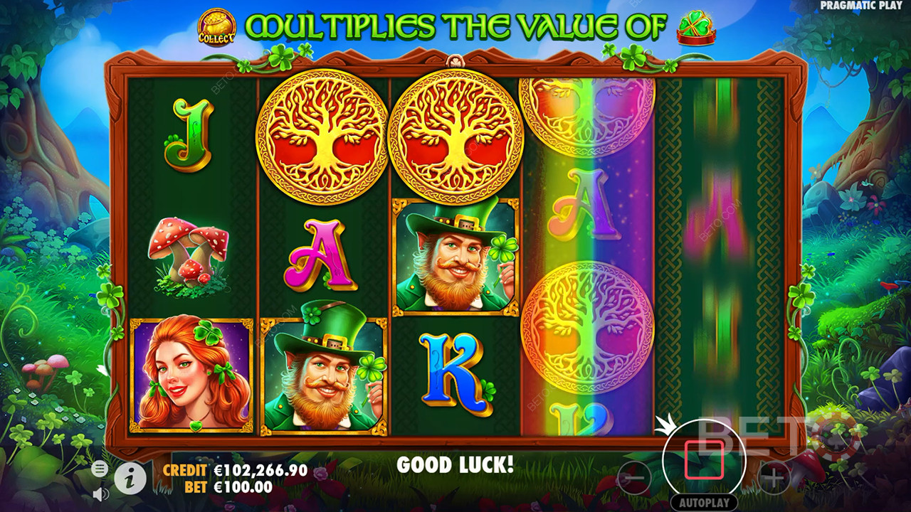 شرح الميزات الإضافية في Clover Gold بواسطة Pragmatic Play