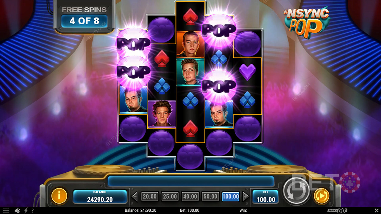 مراجعة NSYNC Pop من BETO Slots