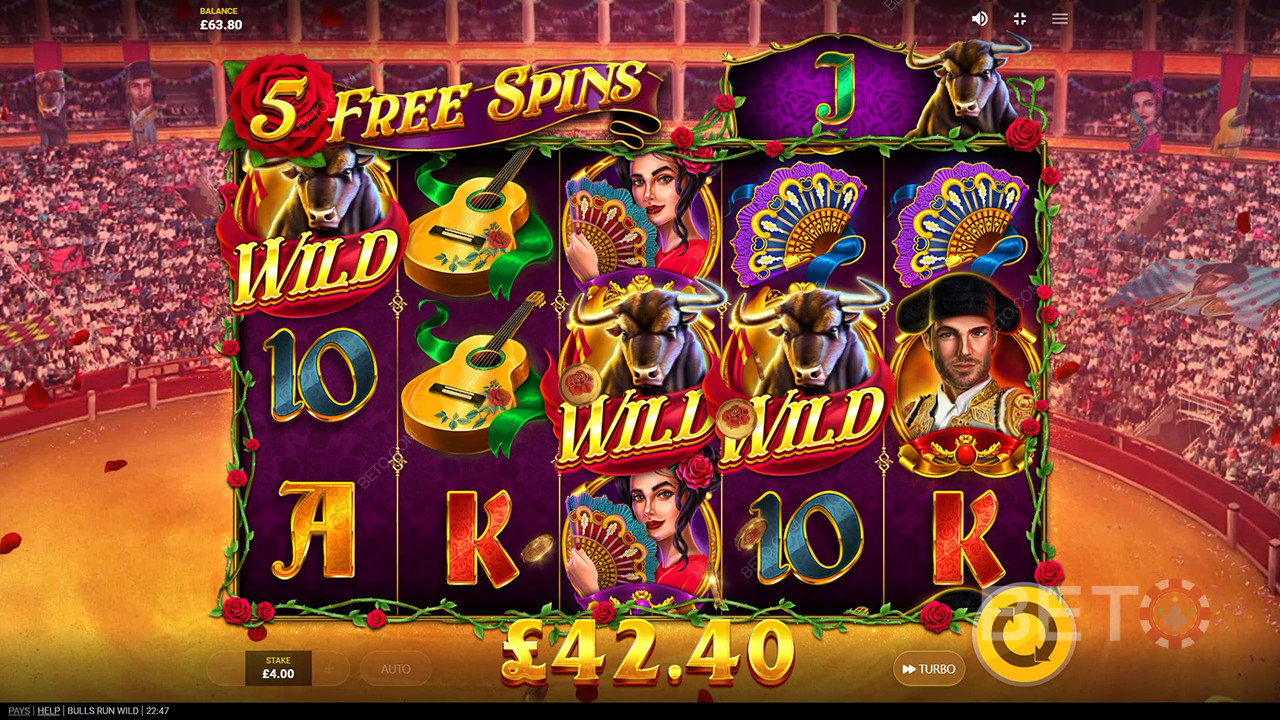 مراجعة لعبة Bulls Run Wild من BETO Slots