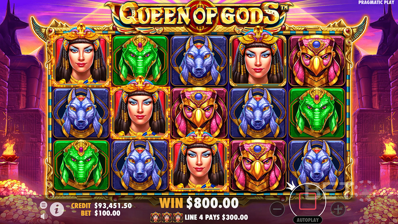مراجعة ملكة الآلهة من قبل BETO Slots