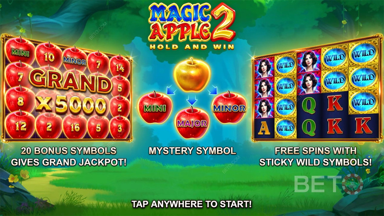 شرح الميزات الإضافية في Magic Apple 2 بواسطة Booongo