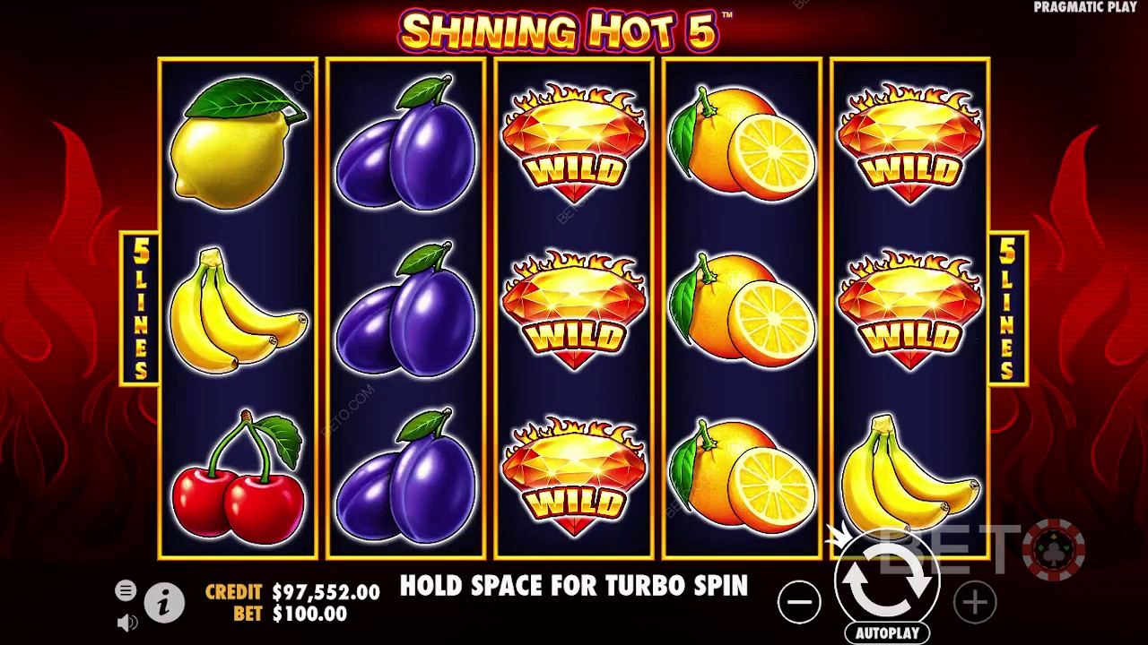 مراجعة Shining Hot 5 من BETO Slots
