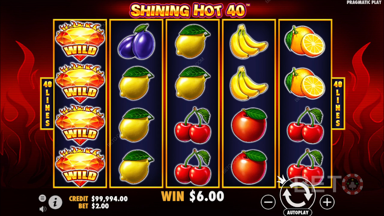 Shining Hot 40 اللعب المجاني