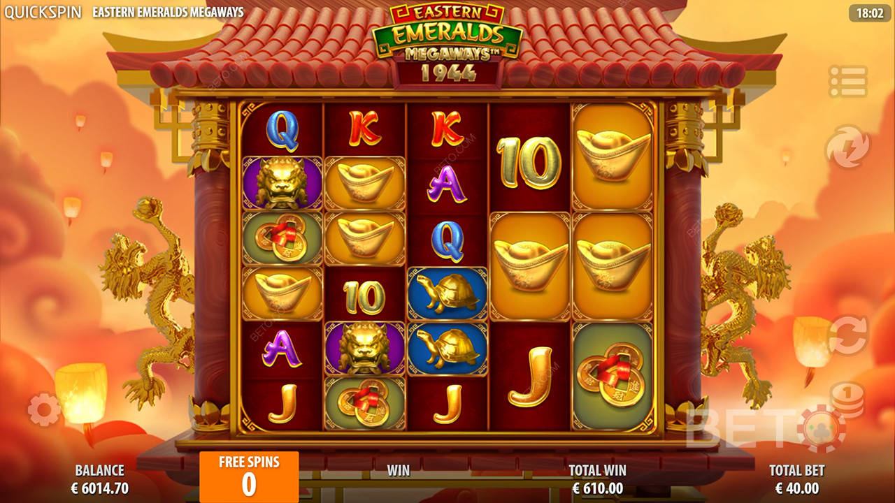 Eastern Emeralds مراجعة Megaways من BETO Slots