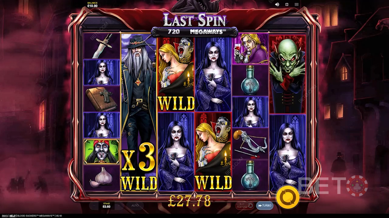 مراجعة لعبة Blood Suckers Megaways من BETO Slots