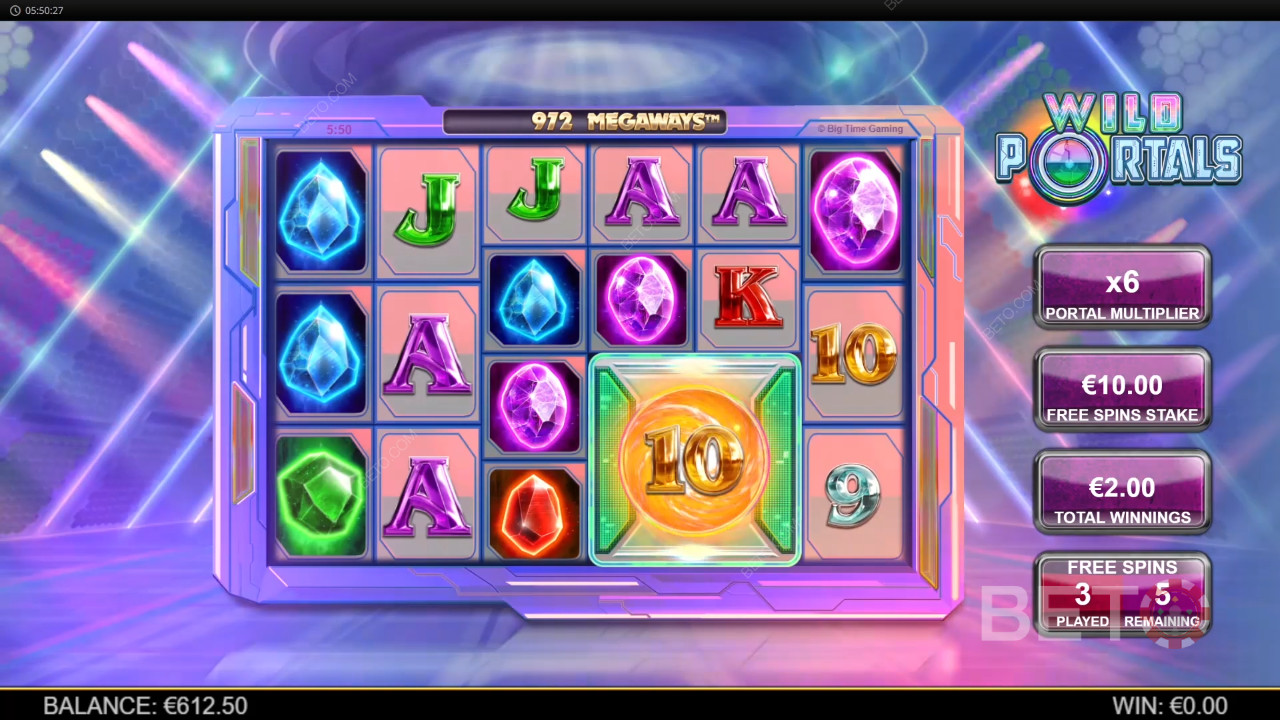 مراجعة لعبة Wild Portals Megaways من BETO Slots