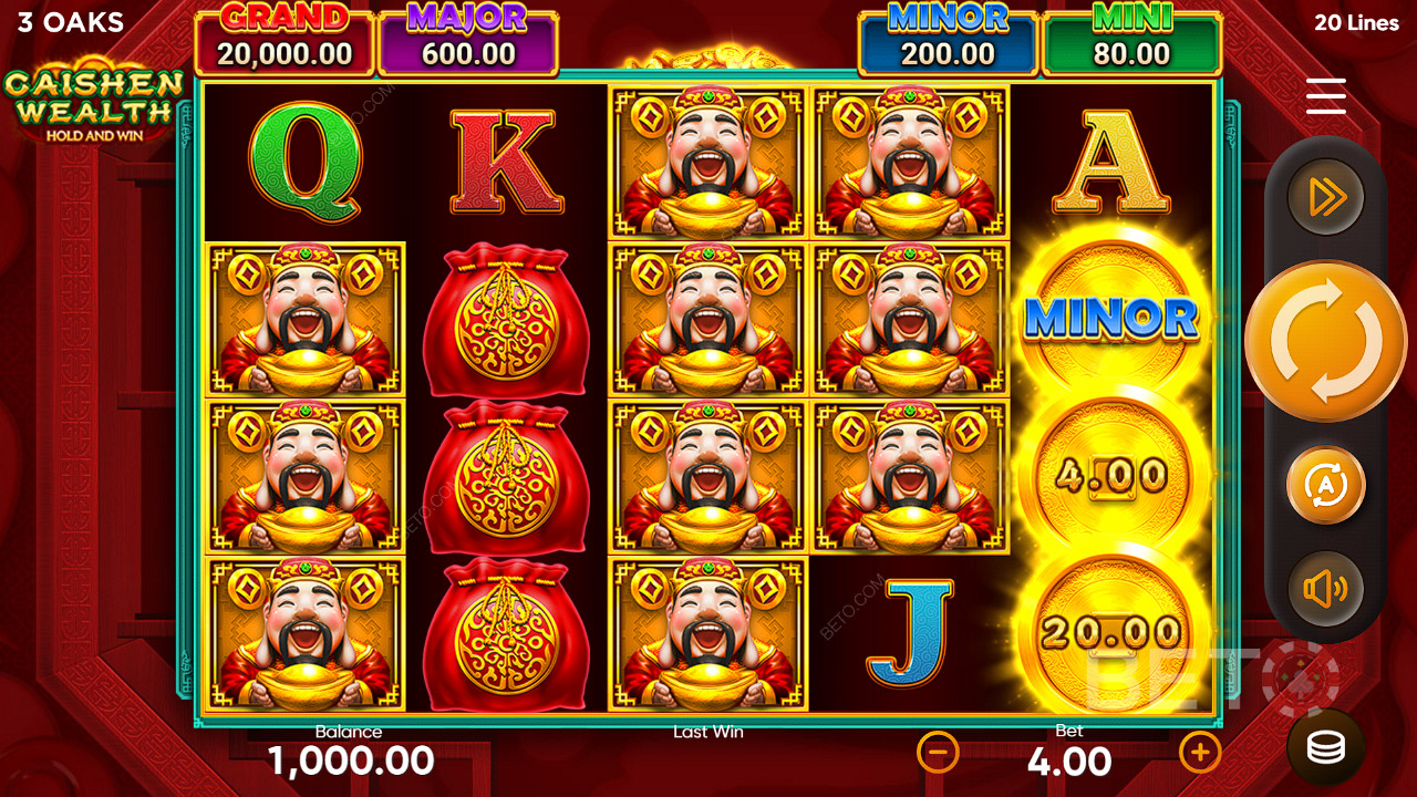 Caishen Wealth Hold and Win اللعب المجاني