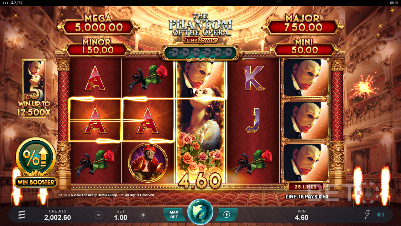 The Phantom of the Opera Link and Win اللعب المجاني